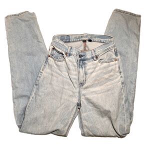 American Eagle High Rise Baggy Straight Light Wash Jeans Women's Size 0